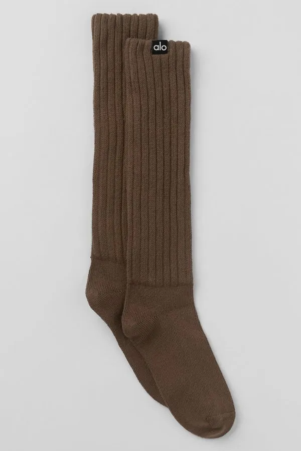 Unisex Scrunch-Socken - Espresso