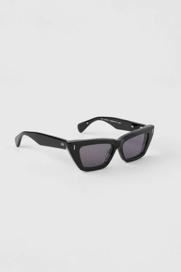 Cat-Eye-Sonnenbrille - Schwarz