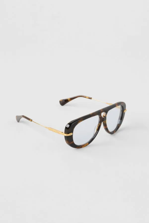 Aviator Sunglasses - Tortoise/Blue