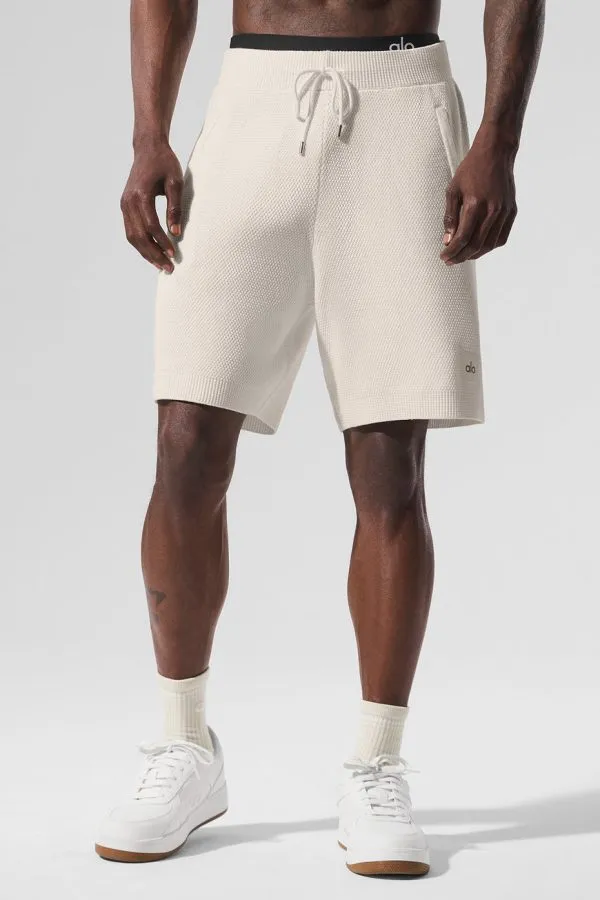Short Sports Club en maille 7" - Ivoire