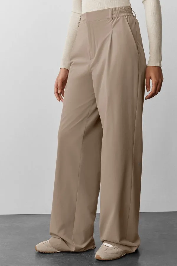High-Waist Pursuit Hose (Lang) - Kiesgrau